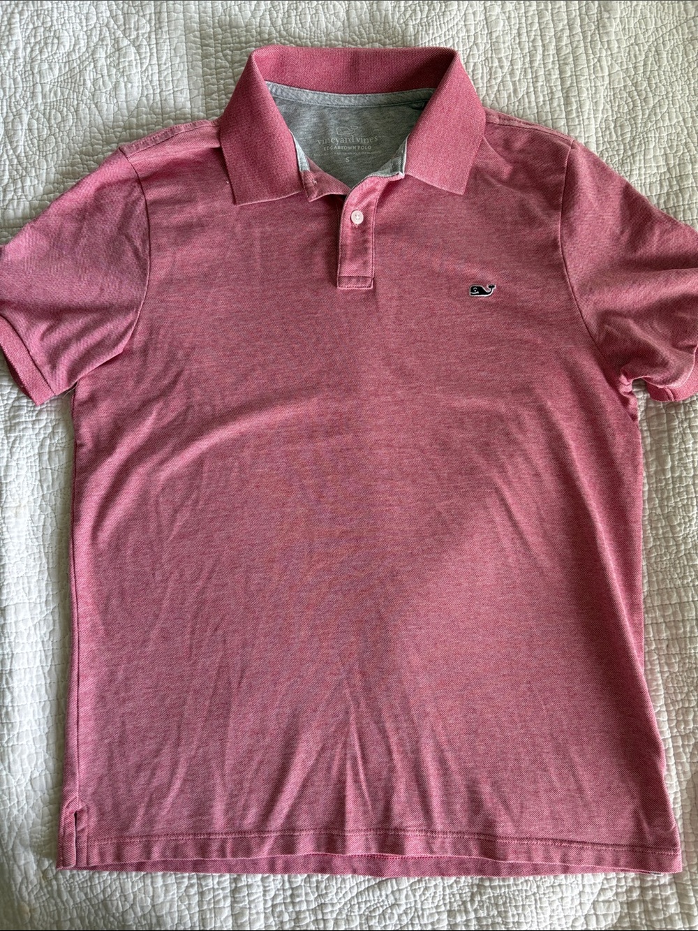 Vineyard Vines Men's Pink Edgartown Polo Shirt Wendy’s